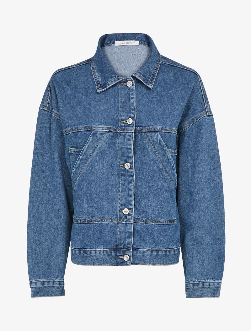 Veste en jean oversize - Bleu denim - 3