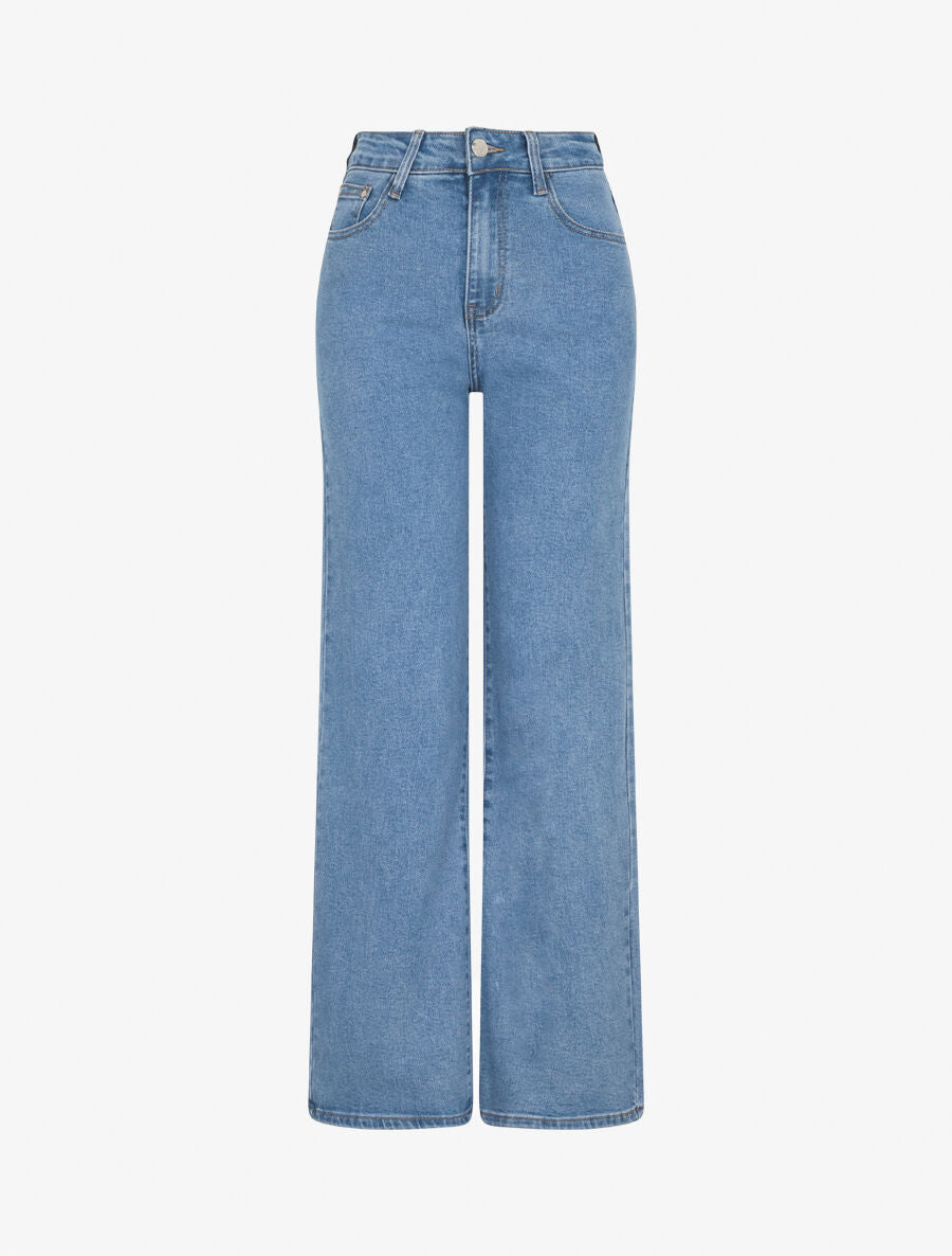Jean taille standard coupe droite - Bleu - 1