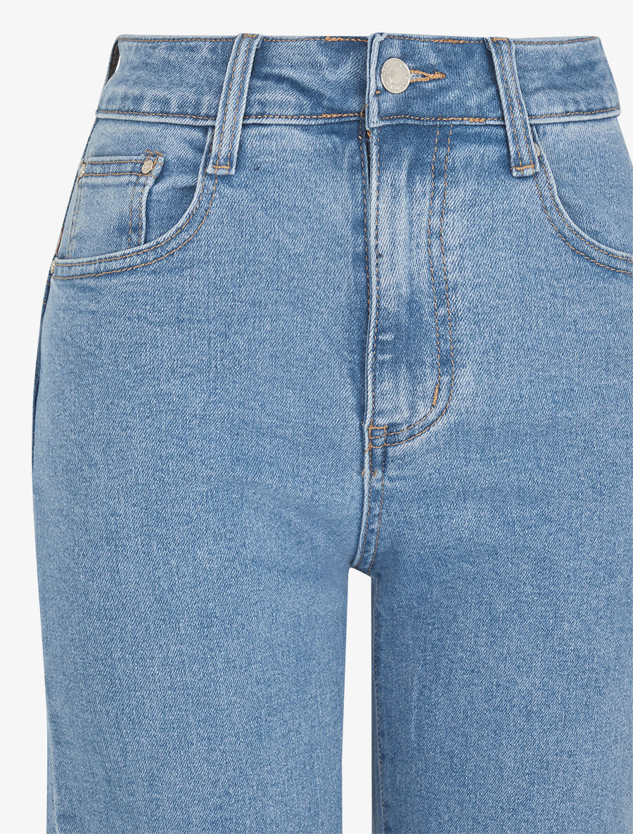 Jean taille standard coupe droite - Bleu - 3