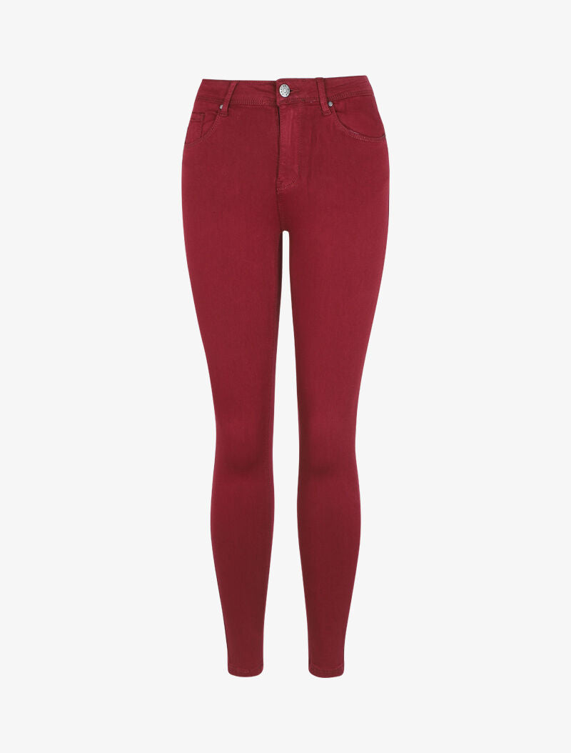 Jean slim stretch - Bordeaux - 1