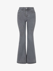 Jean standard coupe flare - Gris - 1