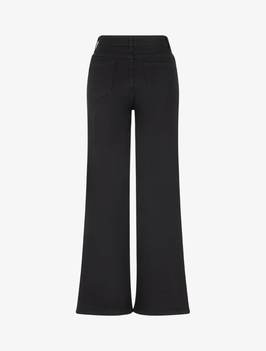 Jean wide leg coupe ample - Noir - 2