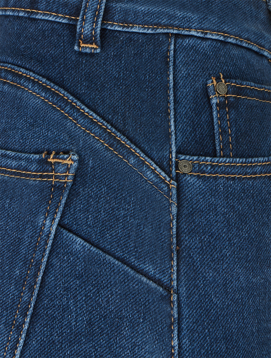 Jean ample à taille standard - Bleu foncé - 3
