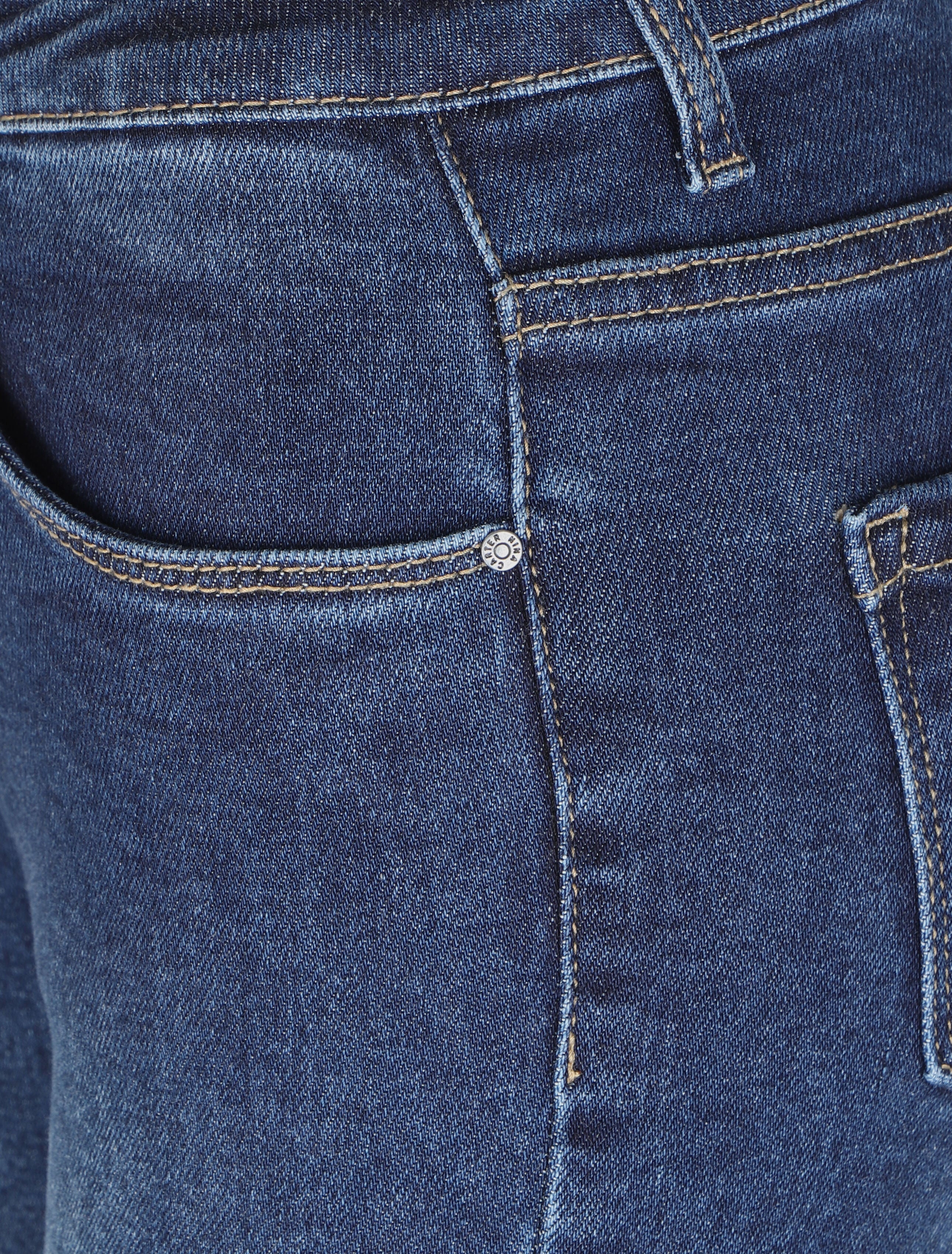 Jean slim surpiqué - Bleu denim - 3