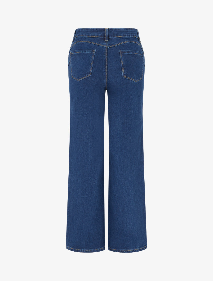 Jean basique coupe droite - Bleu - 2