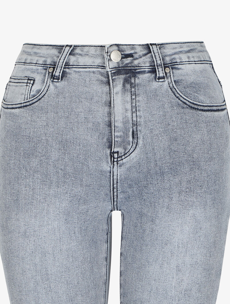 Jean slim effet blanchi - Bleu clair - 3
