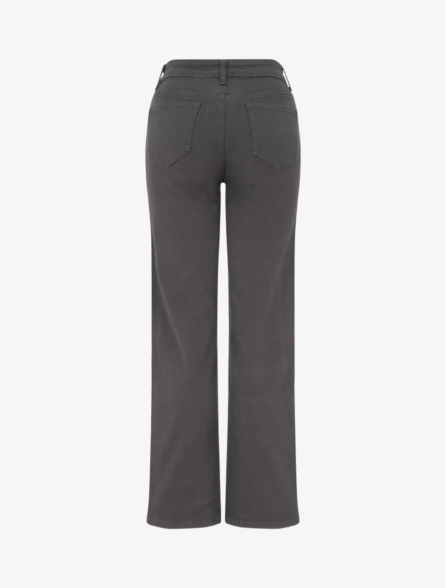 Jean wide leg coupe droite - Gris anthracite - 2