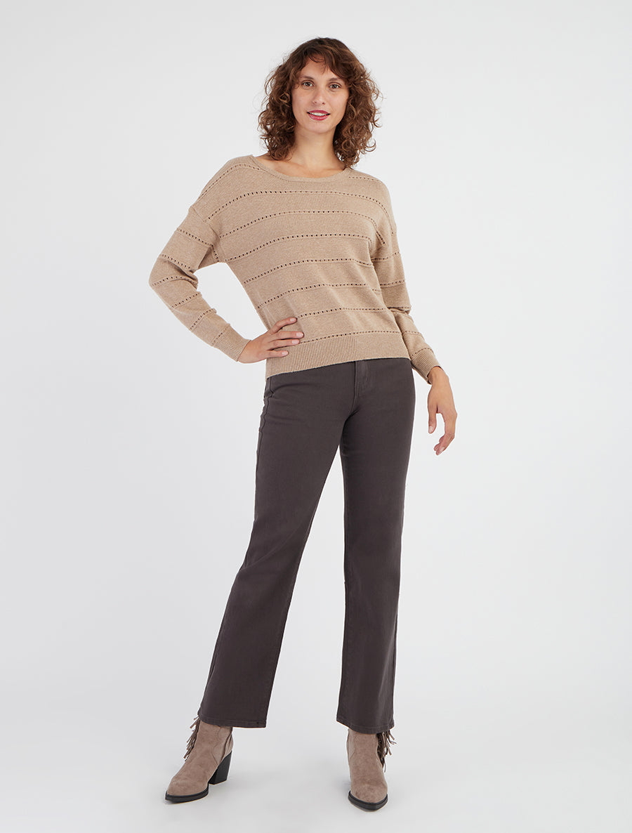 Jean wide leg coupe droite - Gris anthracite