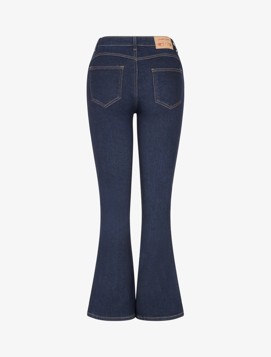 Jean classique coupe flare - Bleu - 2