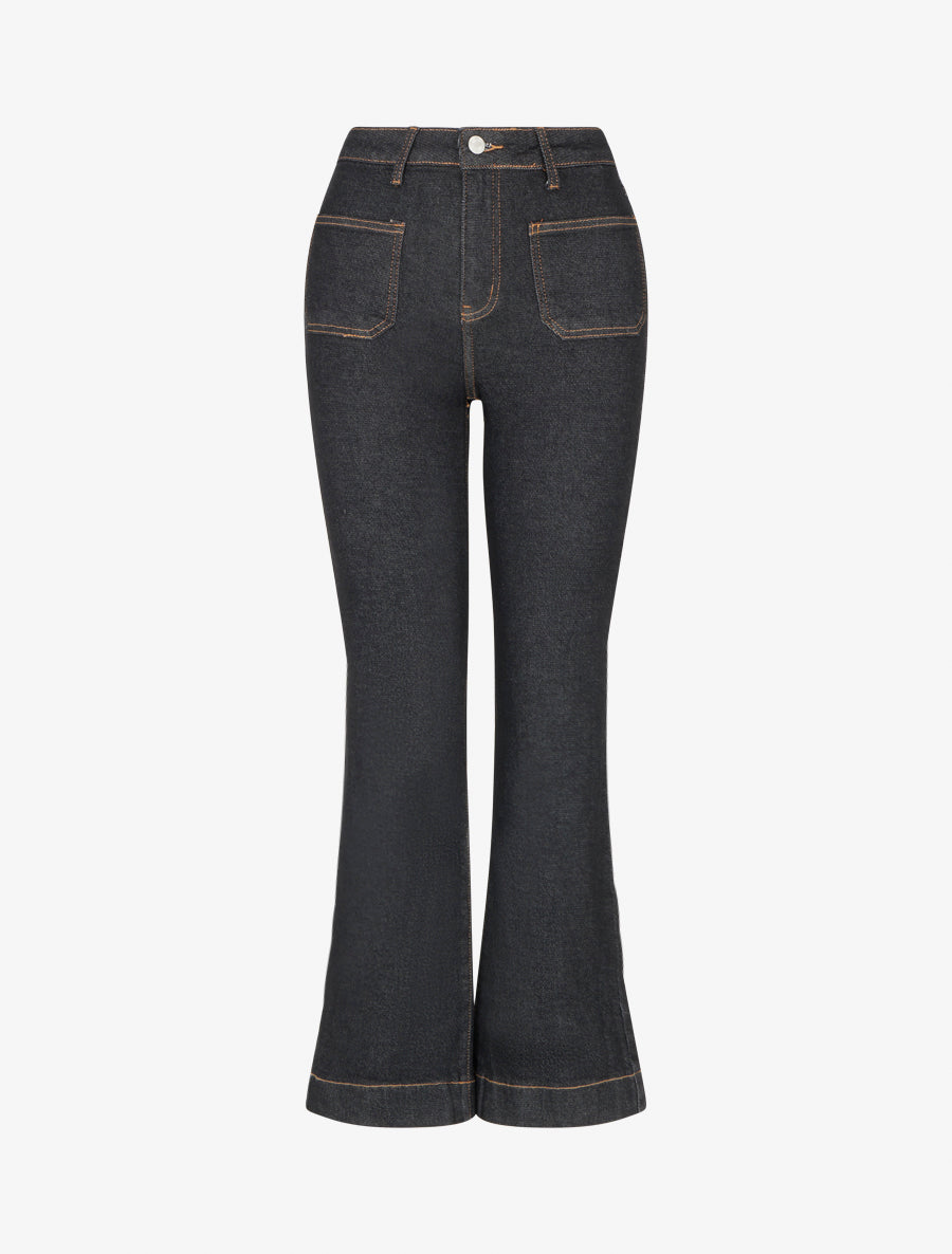 Jean à 4 poches coupe bootcut - Noir - 1