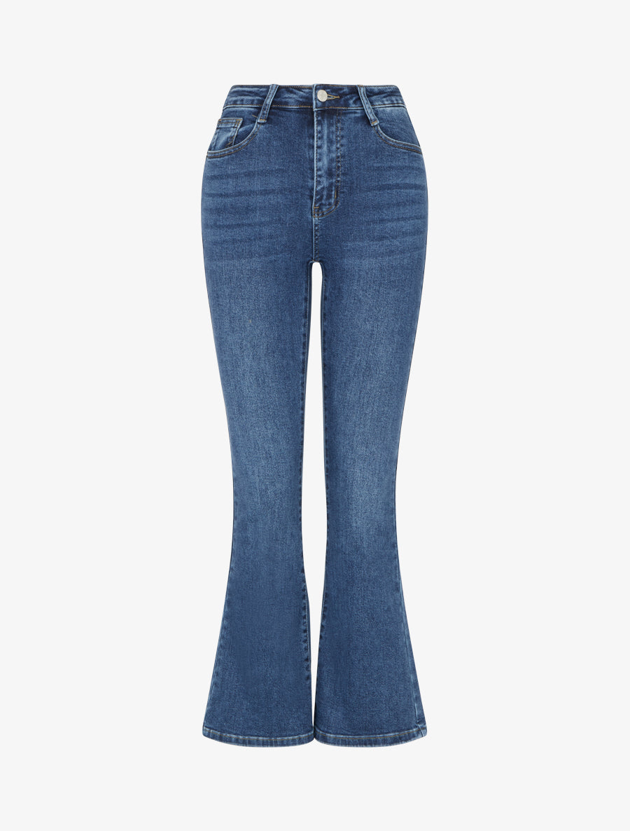 Jean standard coupe flare - Bleu - 1