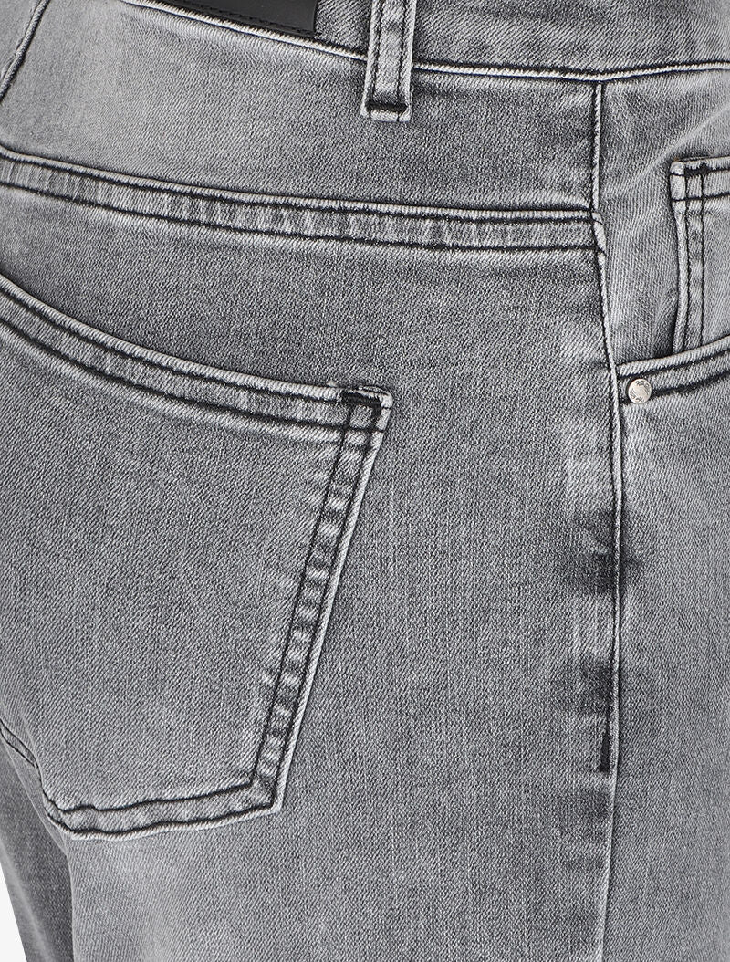 Jean mom 7/8 à taille standard - Gris clair - 3