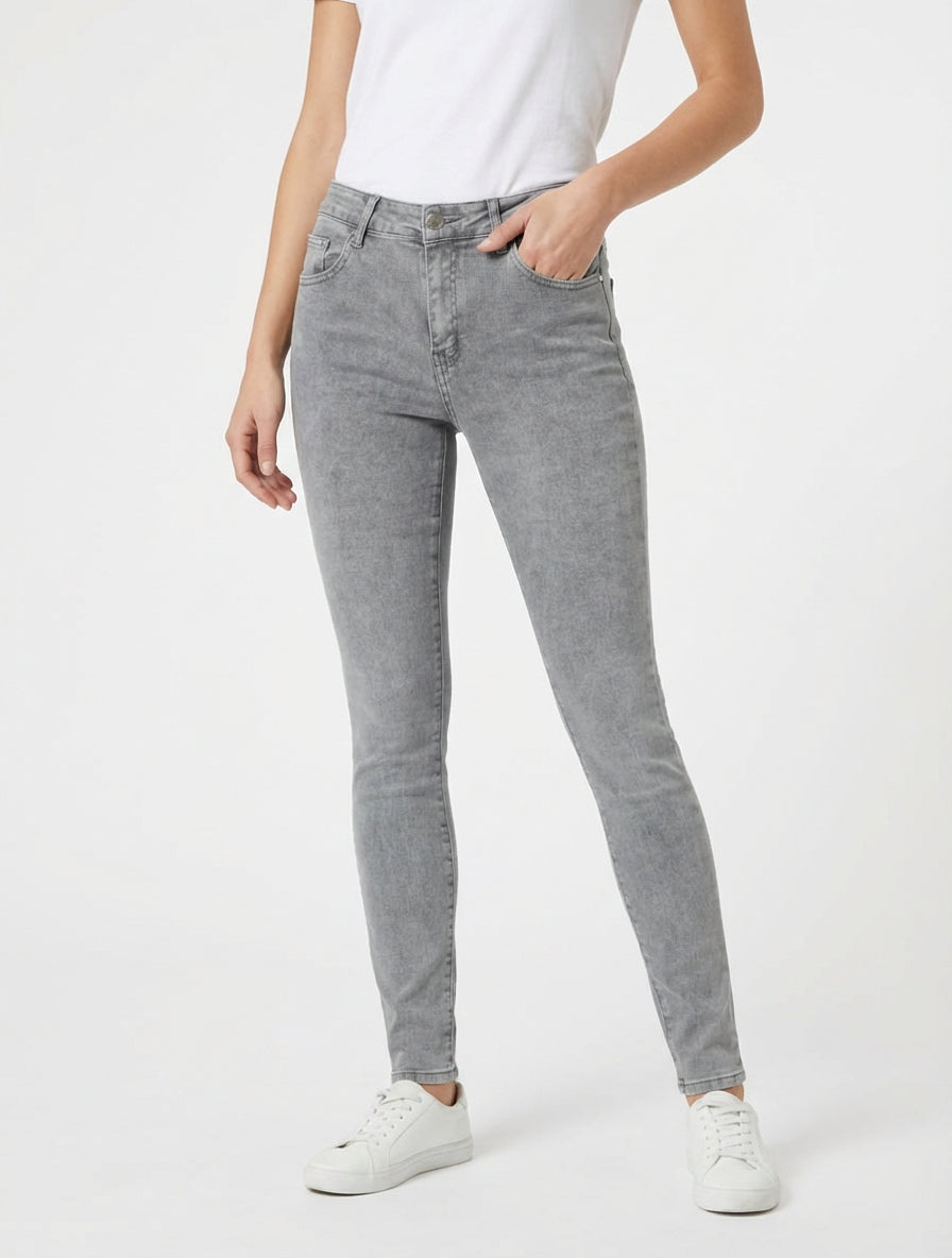 Jean classique coupe slim - Gris
