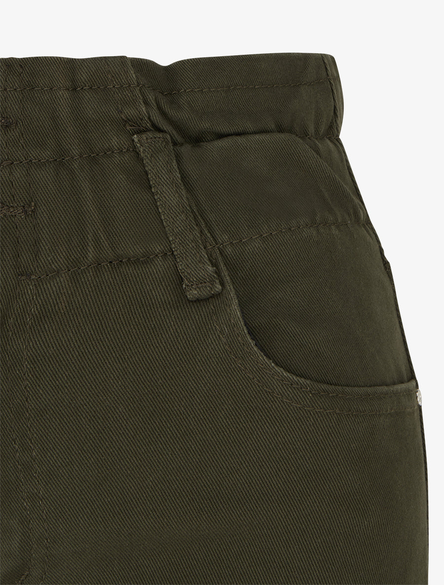 Jean mom taille haute élastiquée - Kaki - 3