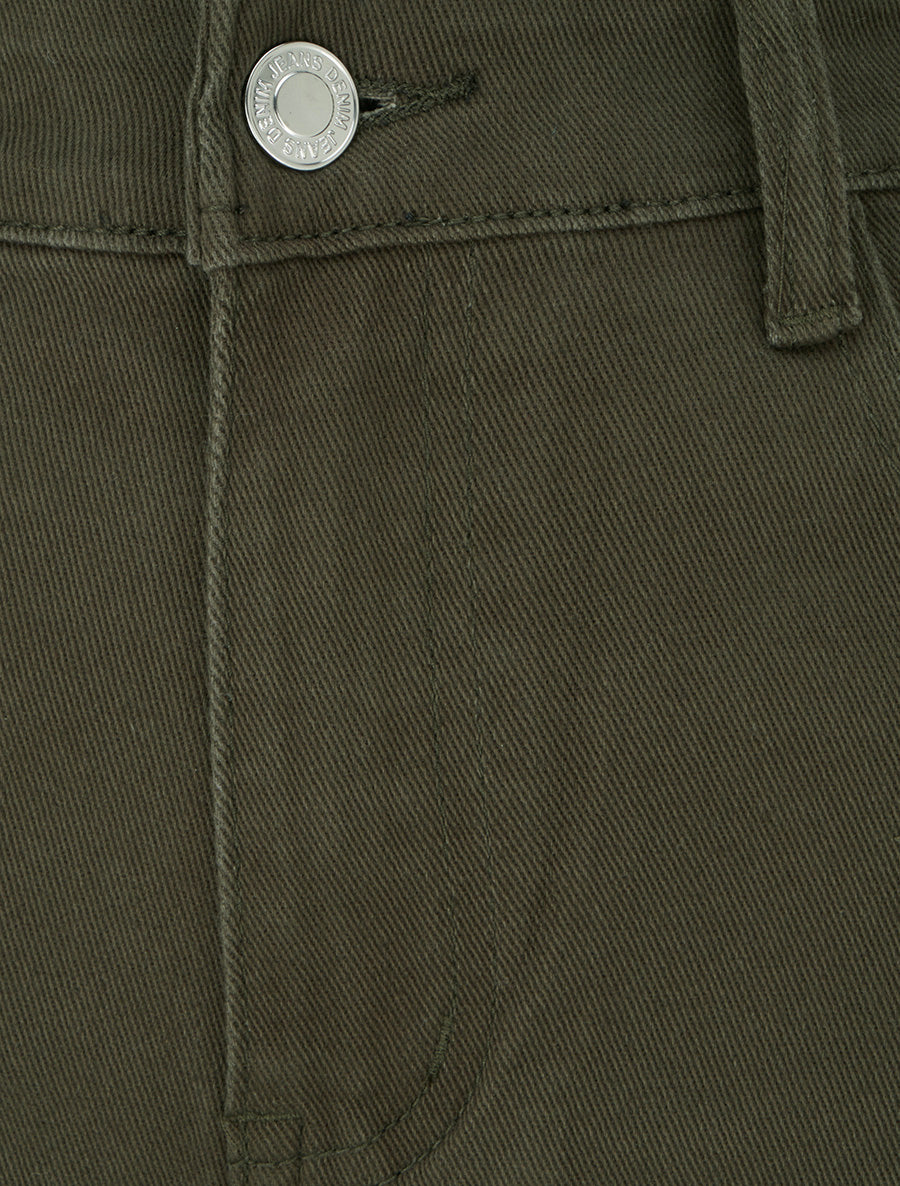 Jean mom uni - Kaki - 3