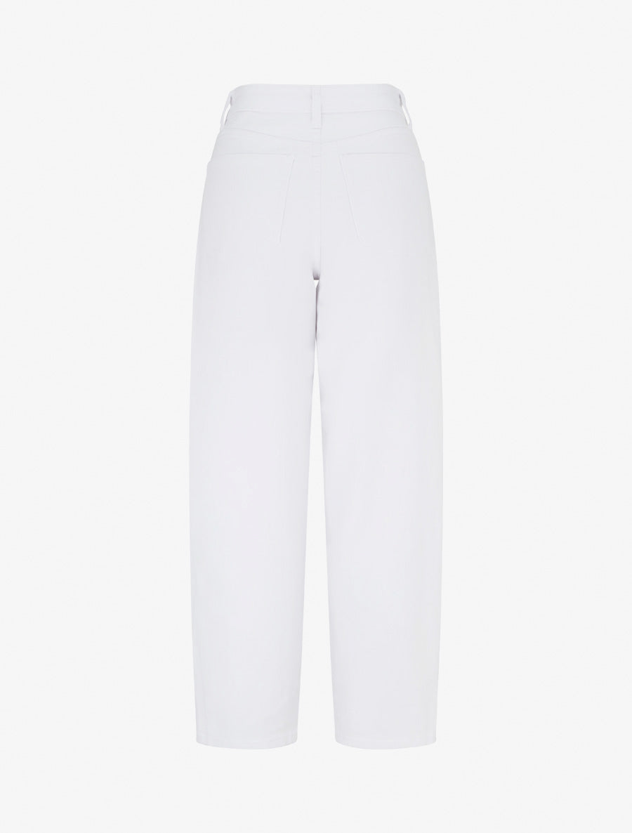 Jean ballon taille standard 5 poches - Blanc