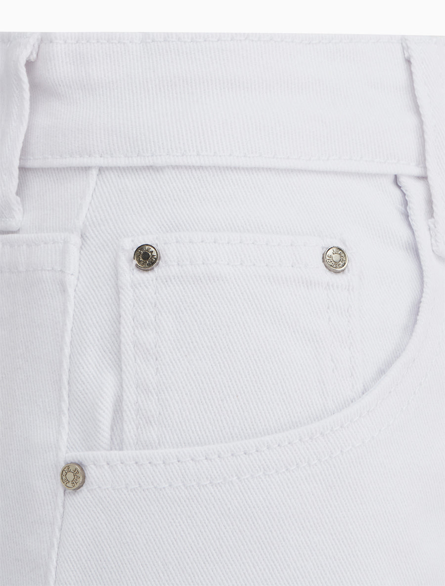 Jean ballon taille standard 5 poches - Blanc
