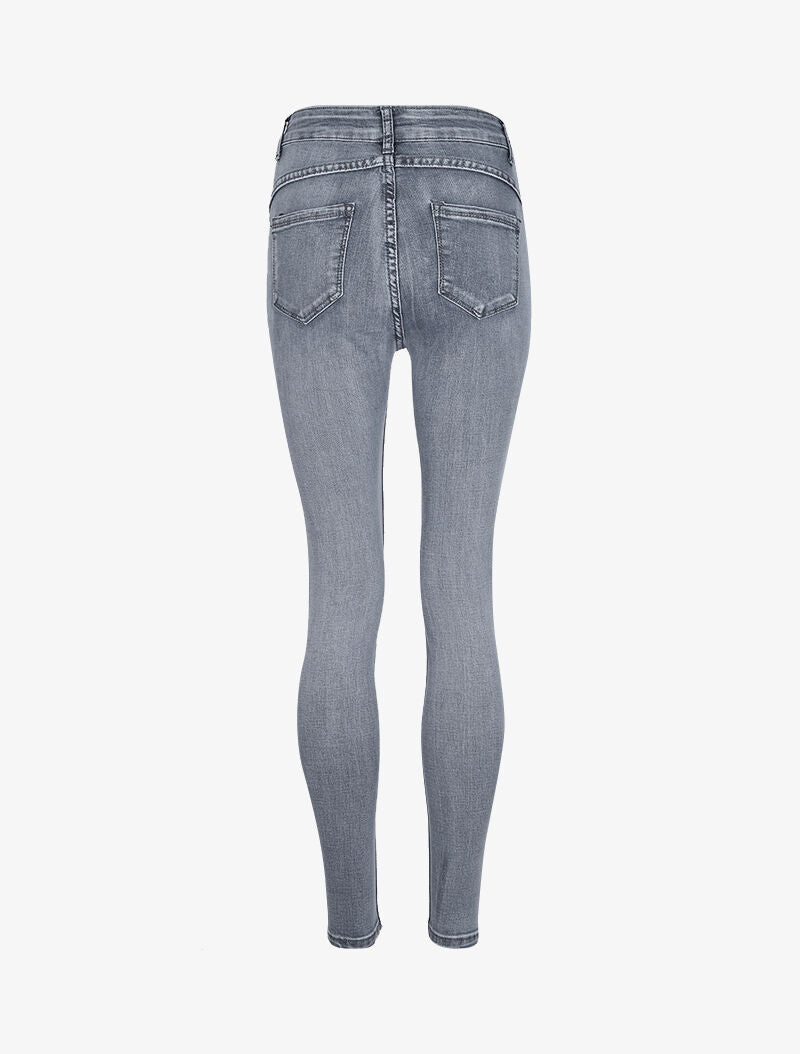 Jean ultra skinny taille standard - Gris - 4