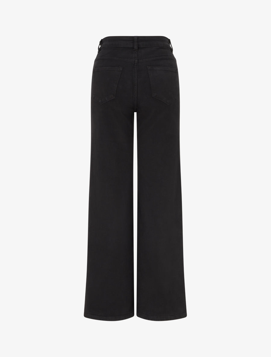 Jean uni à 4 poches - Noir - 2