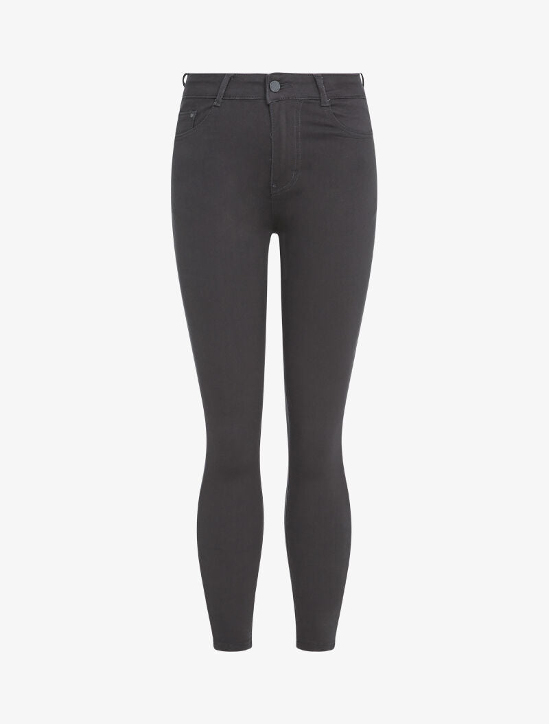 Jean slim uni - Gris foncé - 1