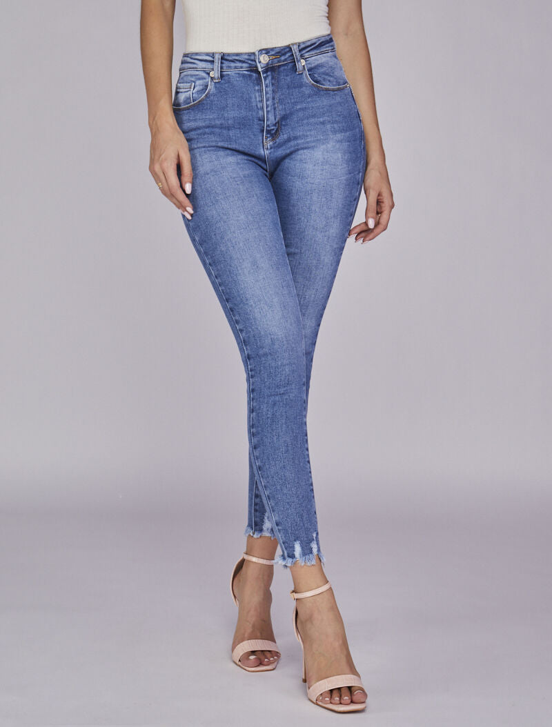 Jean garçon coupe Skinny coloris délavé gris Jean garçon coupe Skinny coloris délavé gris