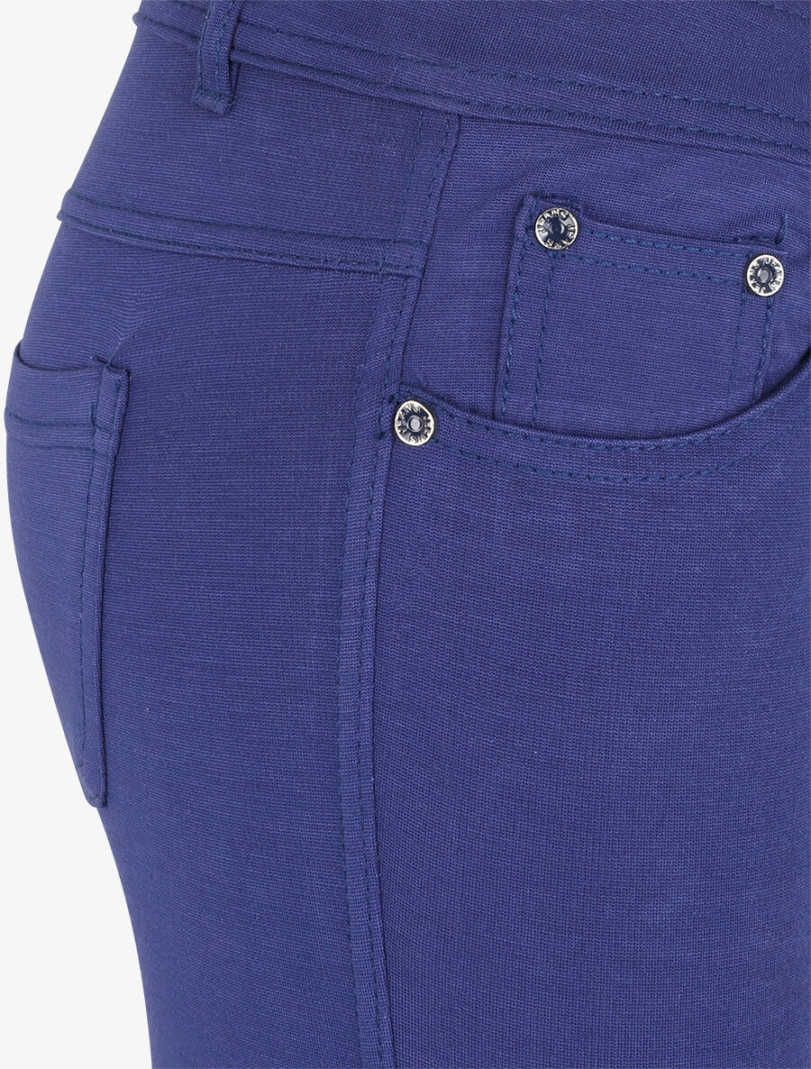 Pantalon taille basse basique - Bleu électrique - 3