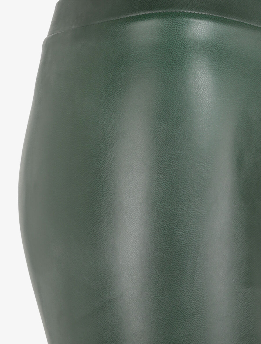 Legging stretch en simili - Vert - 3