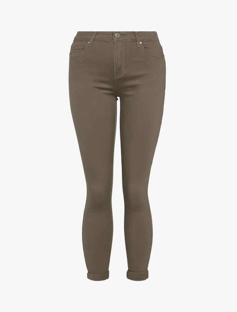 Jean skinny uni casual - Taupe - 1