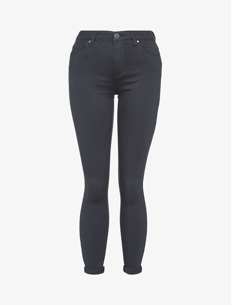 Jean skinny uni casual - Bleu foncé - 1