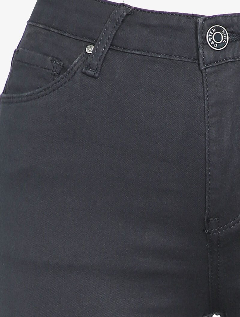 Jean skinny uni casual - Bleu foncé - 3