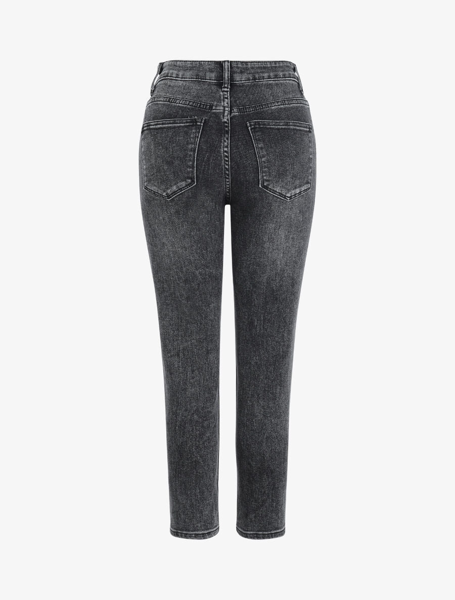 Jean mom 7/8 - Gris foncé - 2
