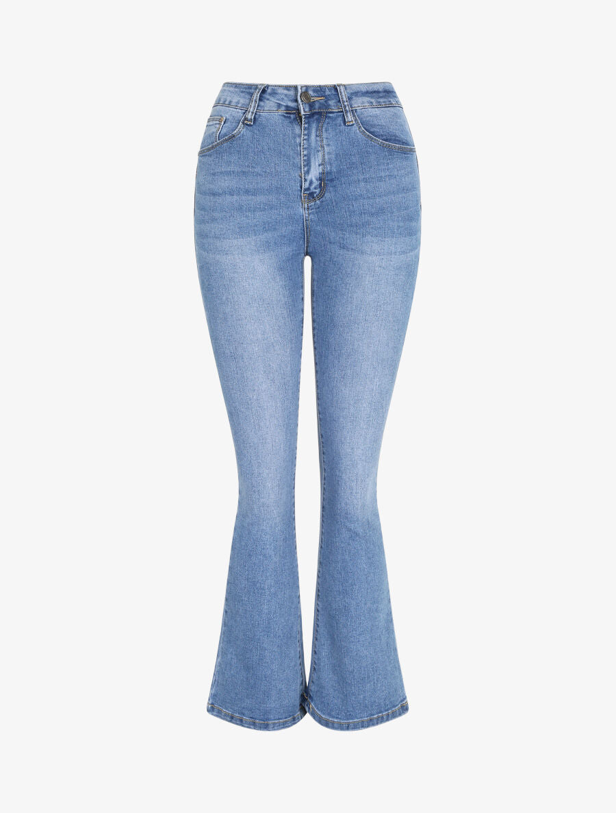 Jean push up coupe flare - Bleu clair - 3
