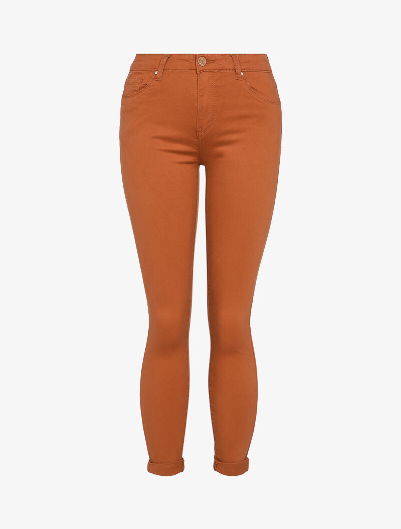 Jean skinny uni casual - Rouille - 1