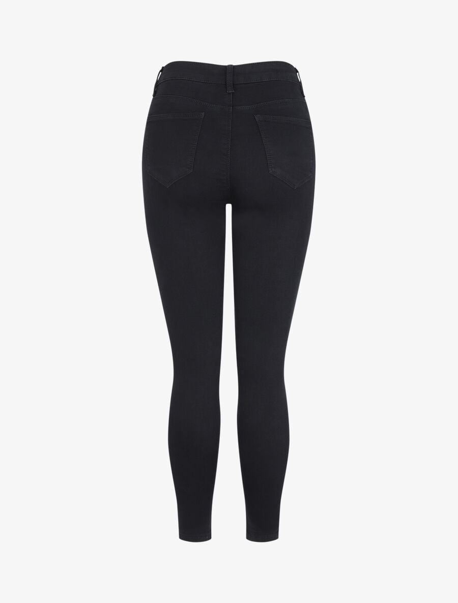 Jean skinny à taille standard - Noir - 2
