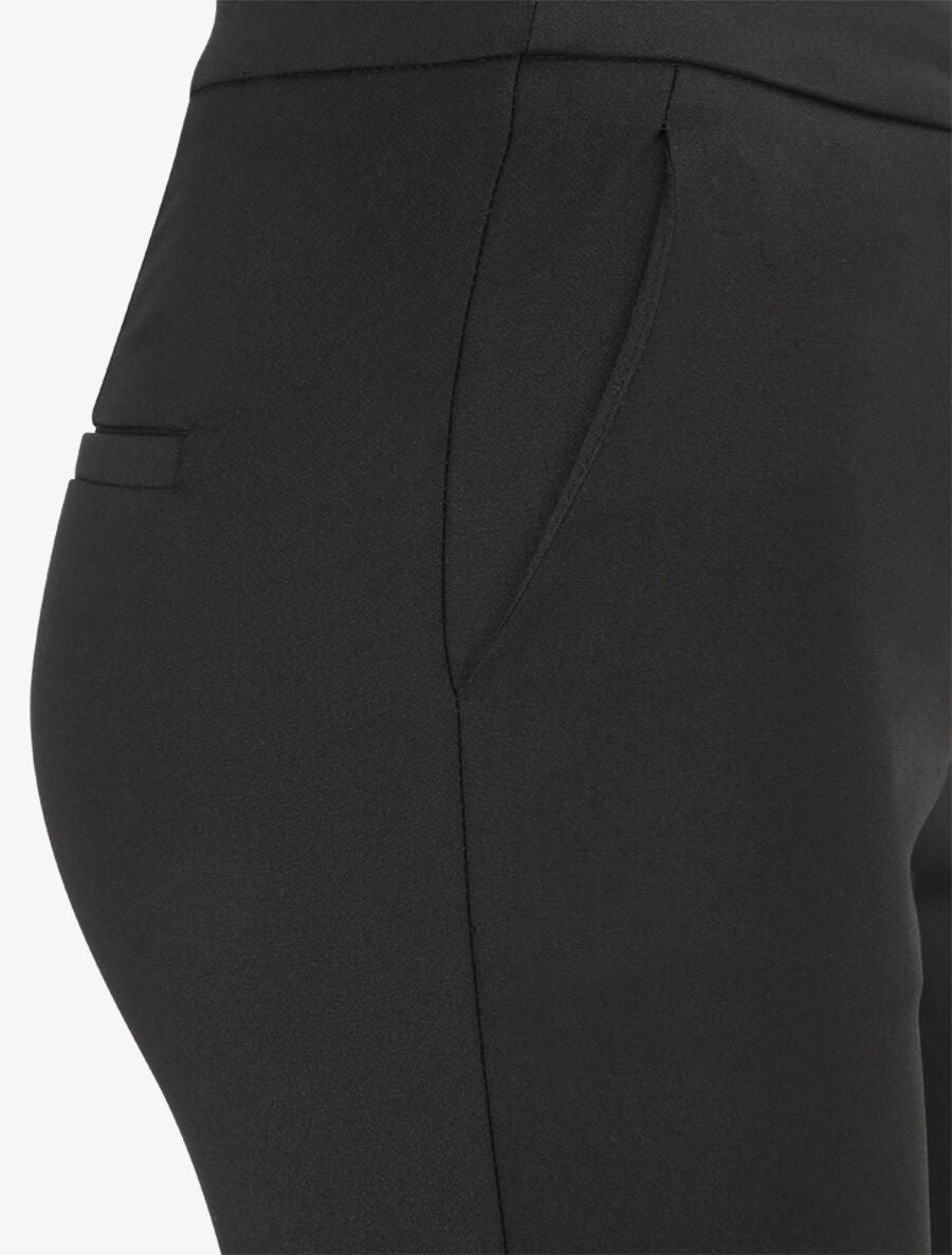 Pantalon droit uni - Noir - 3