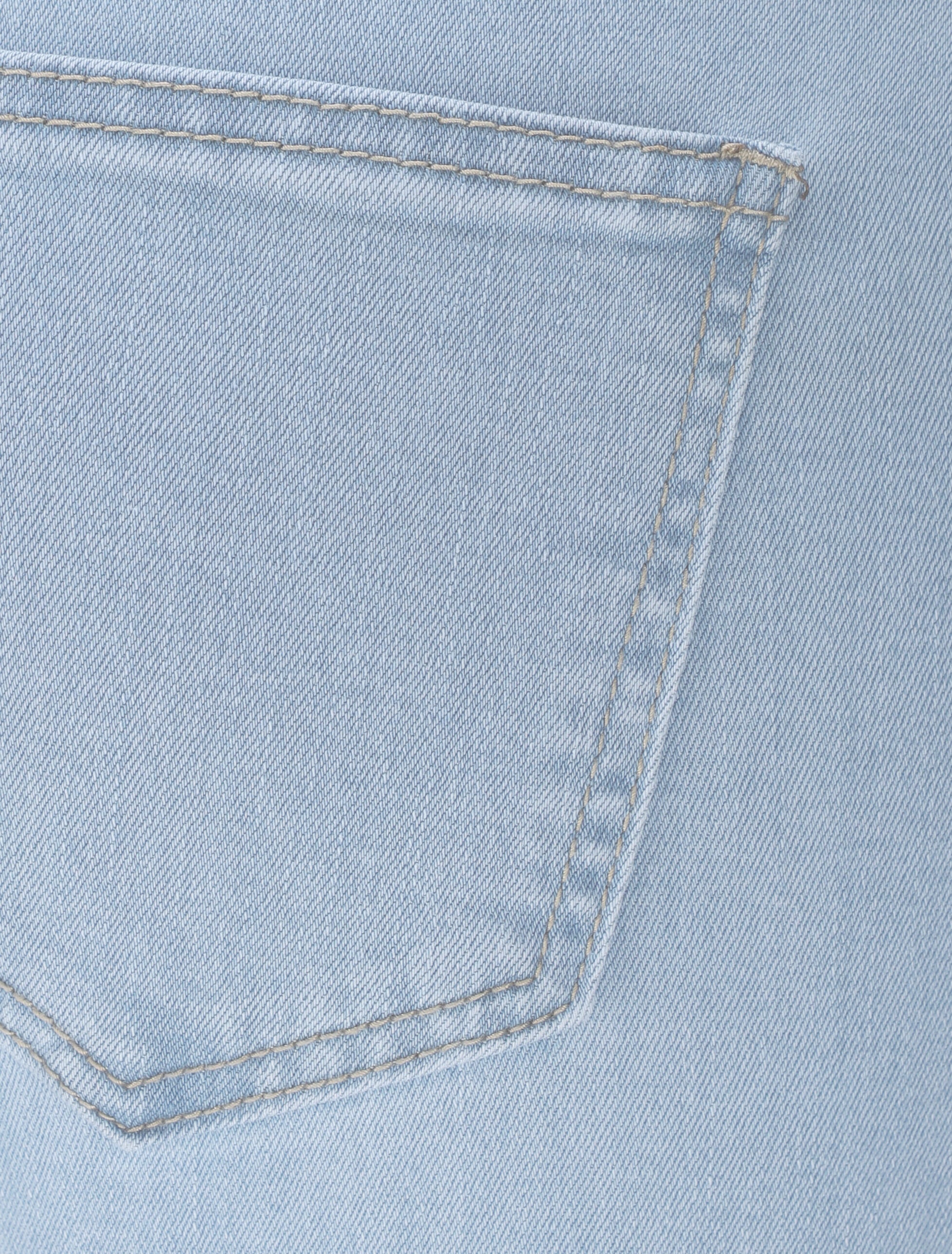 Jean slim à taille haute boutonnée - Bleu clair - 3
