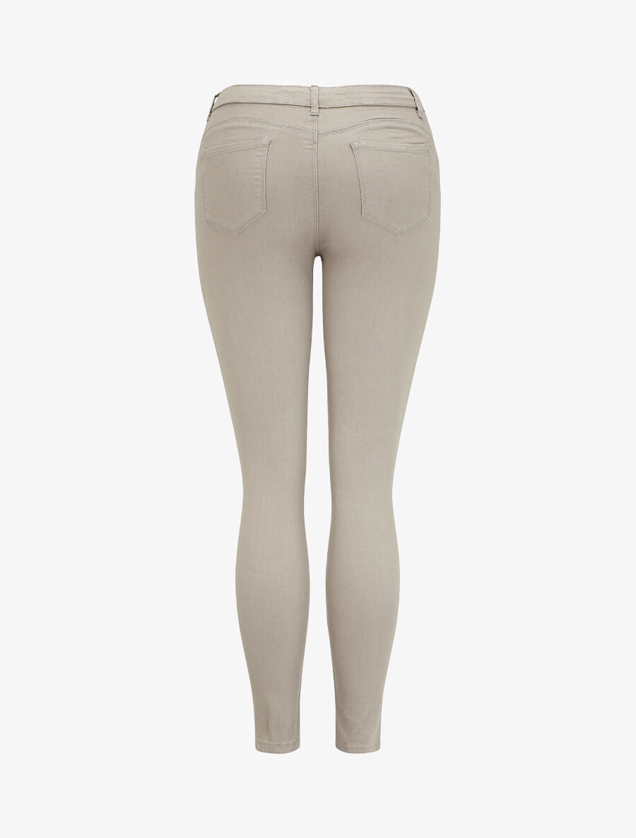 Jean slim uni push up - Taupe - 2