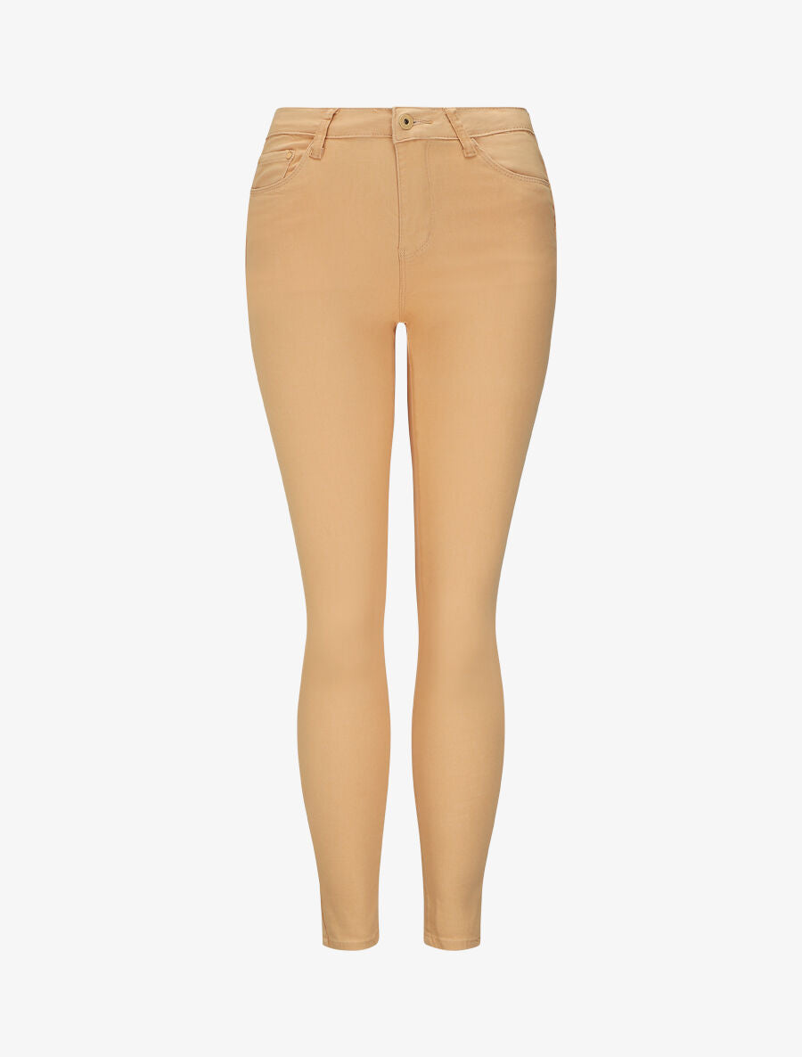 Jean slim uni push up - Abricot - 4