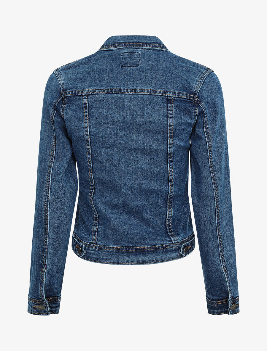 Veste en jean ajustée - Bleu denim - 2