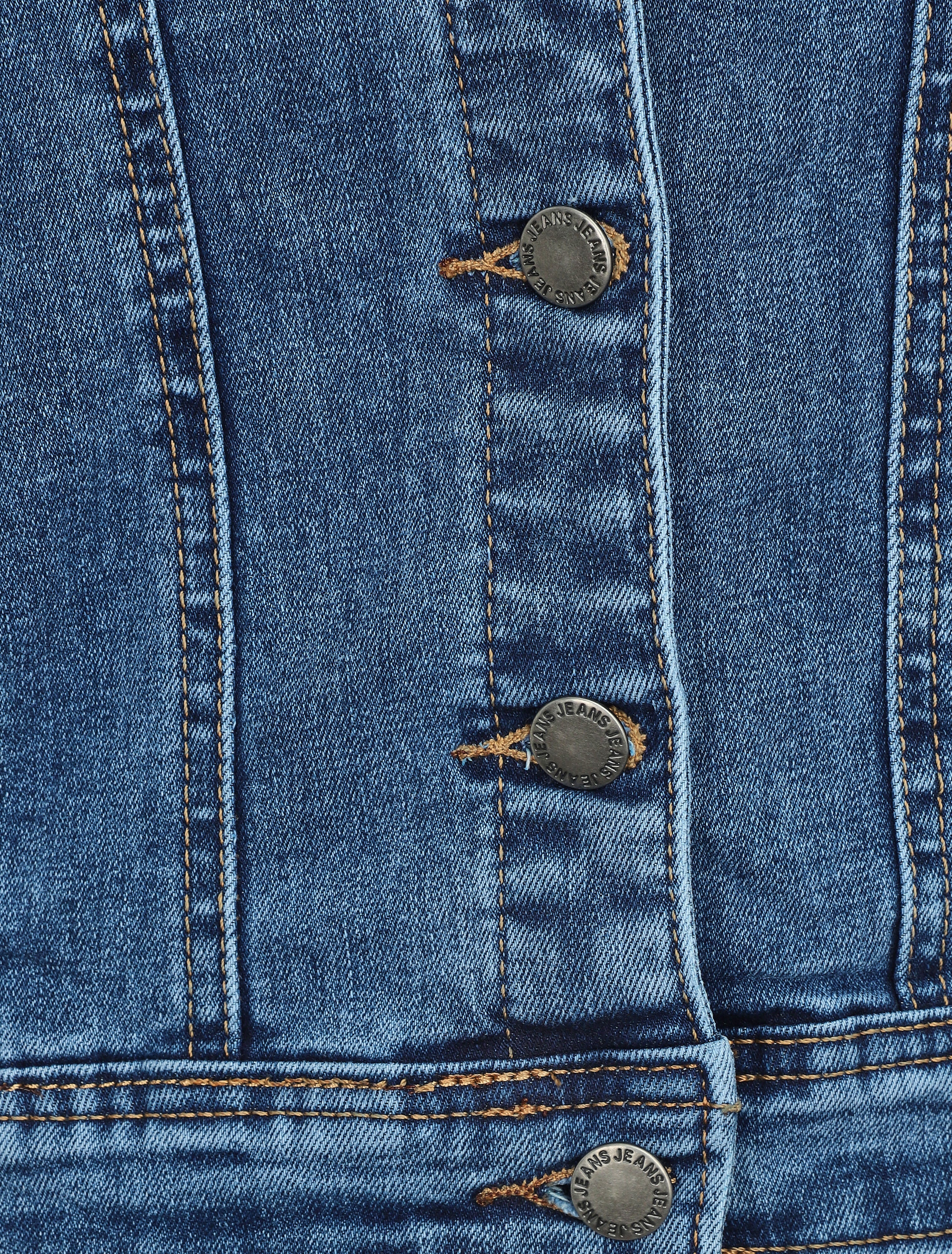 Veste en jean ajustée - Bleu denim - 3