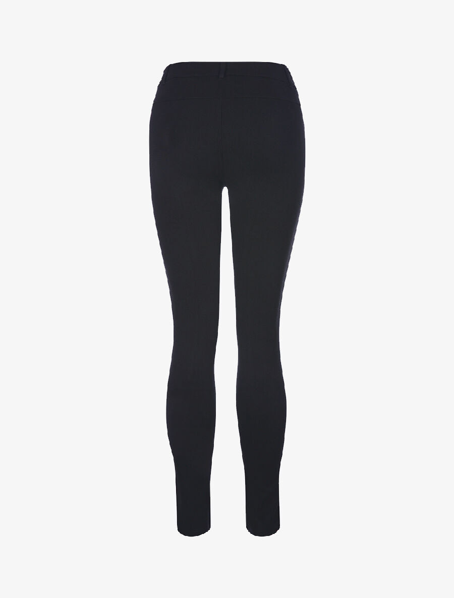 Pantalon 7/8 bande dentelle - noir - 2