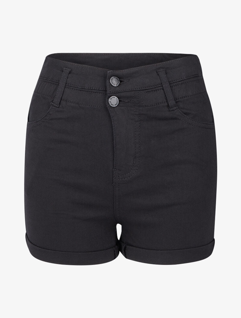 Short taille style mom fit - Noir - 1