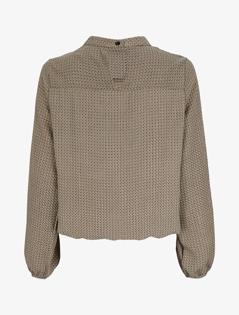 Blouse à motifs géométriques - Vert - 2