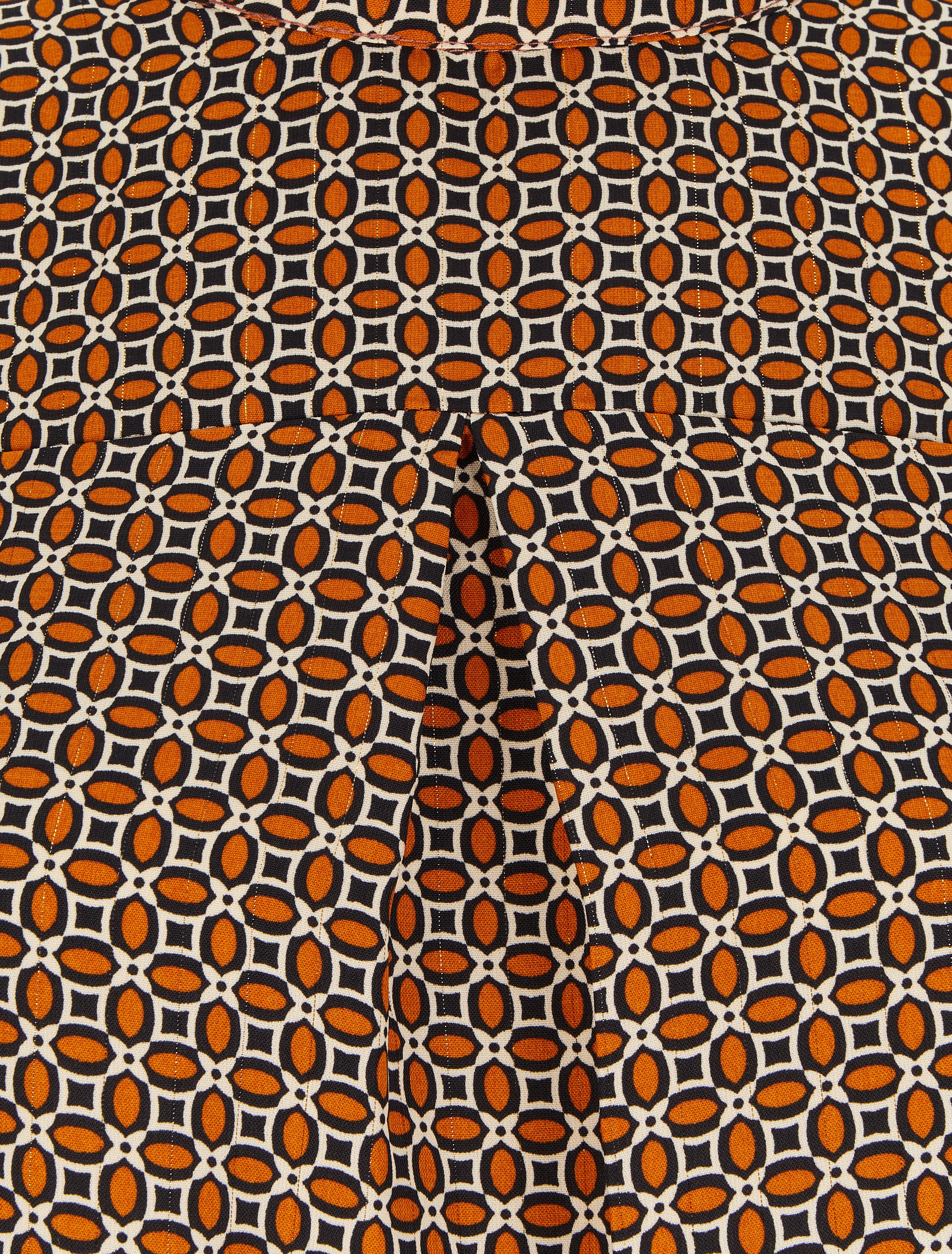 Blouse à motifs graphiques - Orange - 3