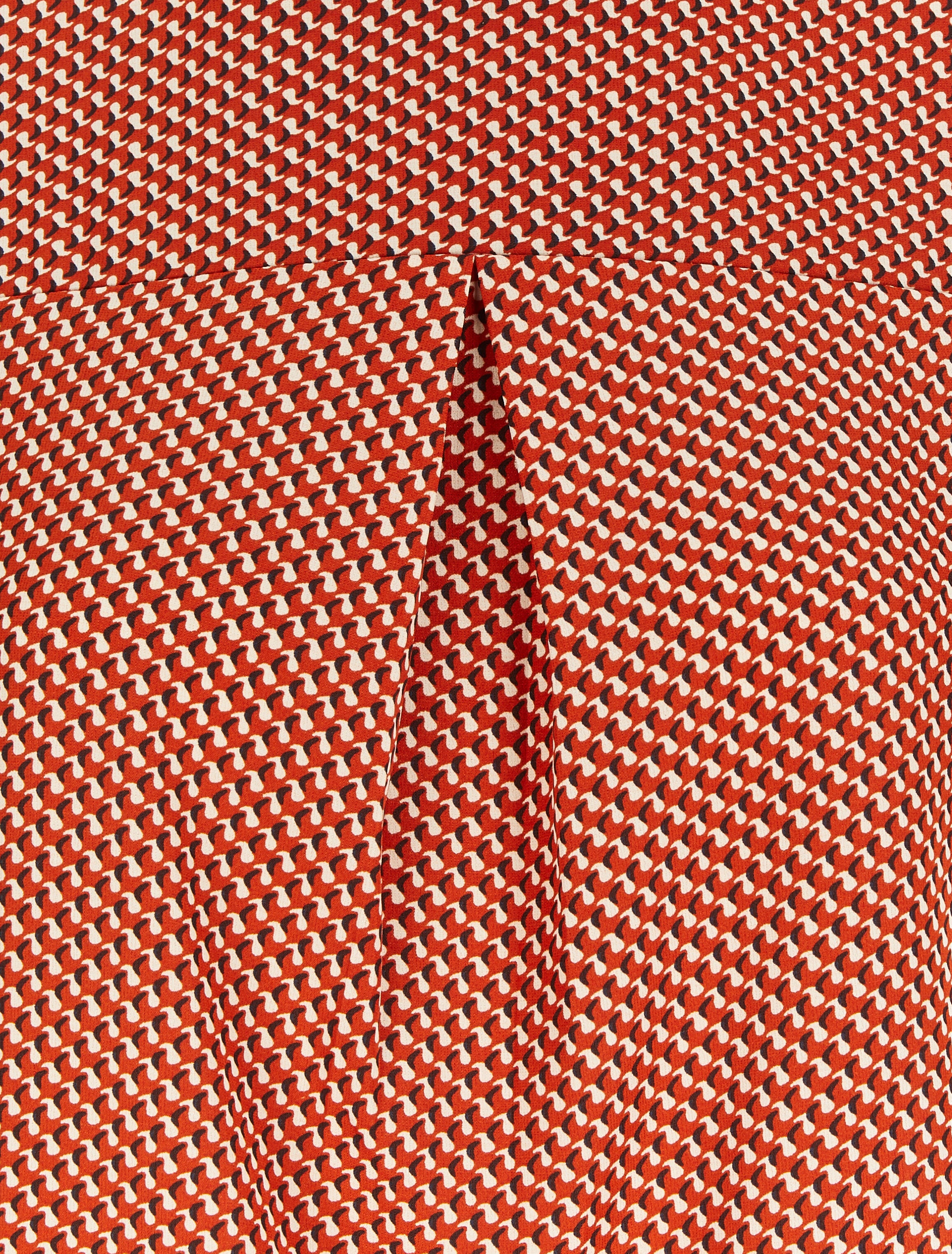 Blouse à imprimé graphique - Rouge - 3