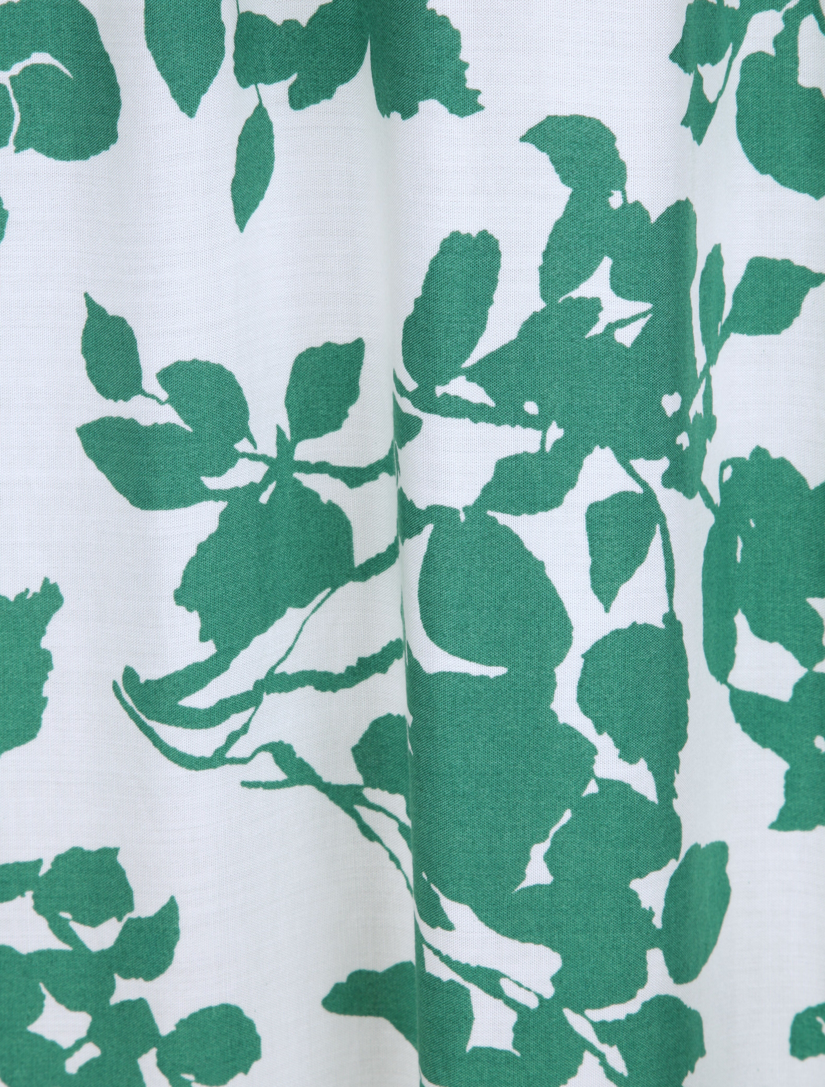 Robes longues à motifs fleurs graphiques - Blanc/vert - 5