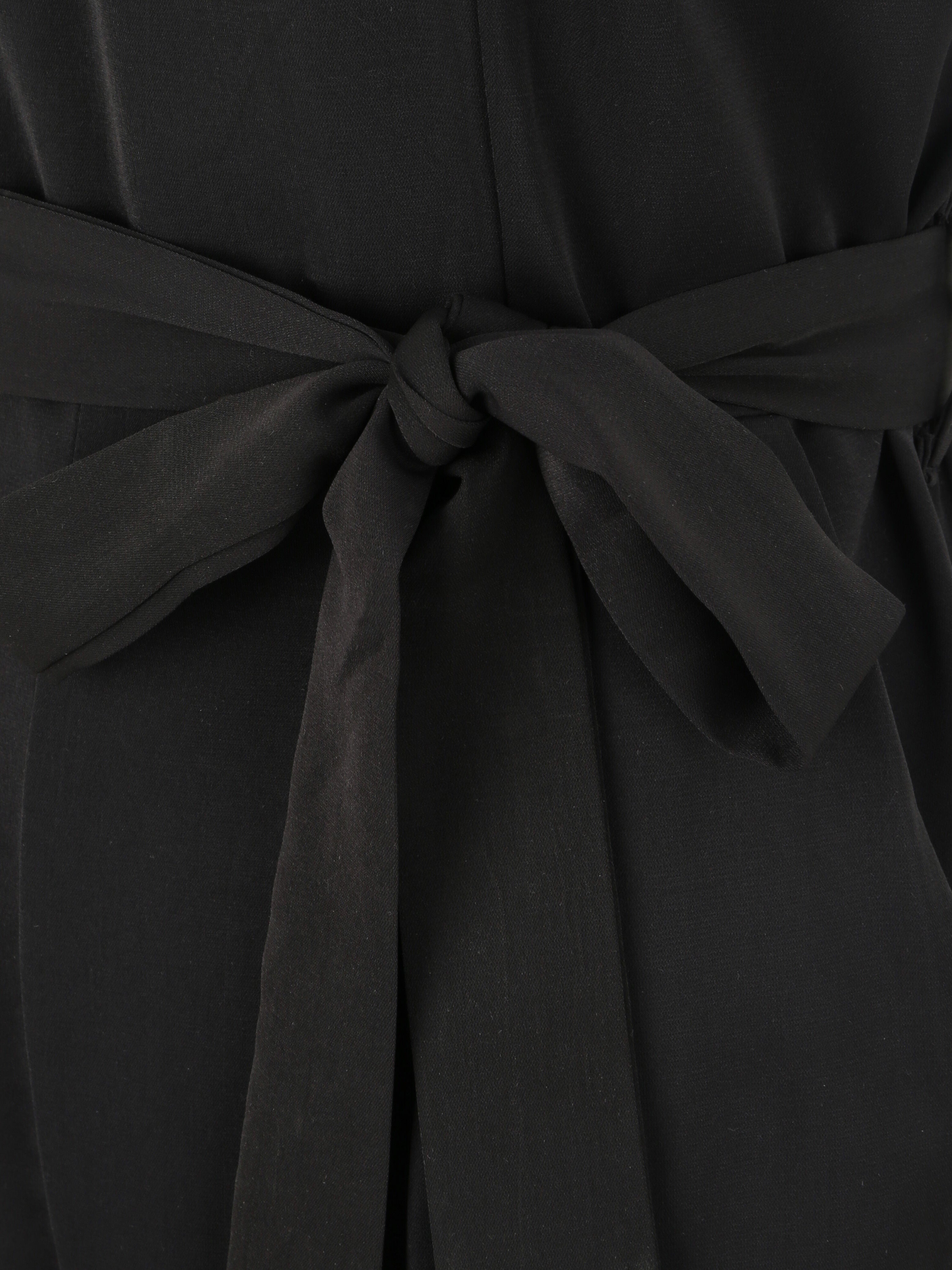 Combishort fluide unie - Noir - 3