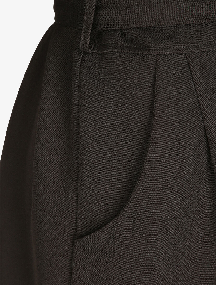 Combishort à boutons stylisés - Noir - 3