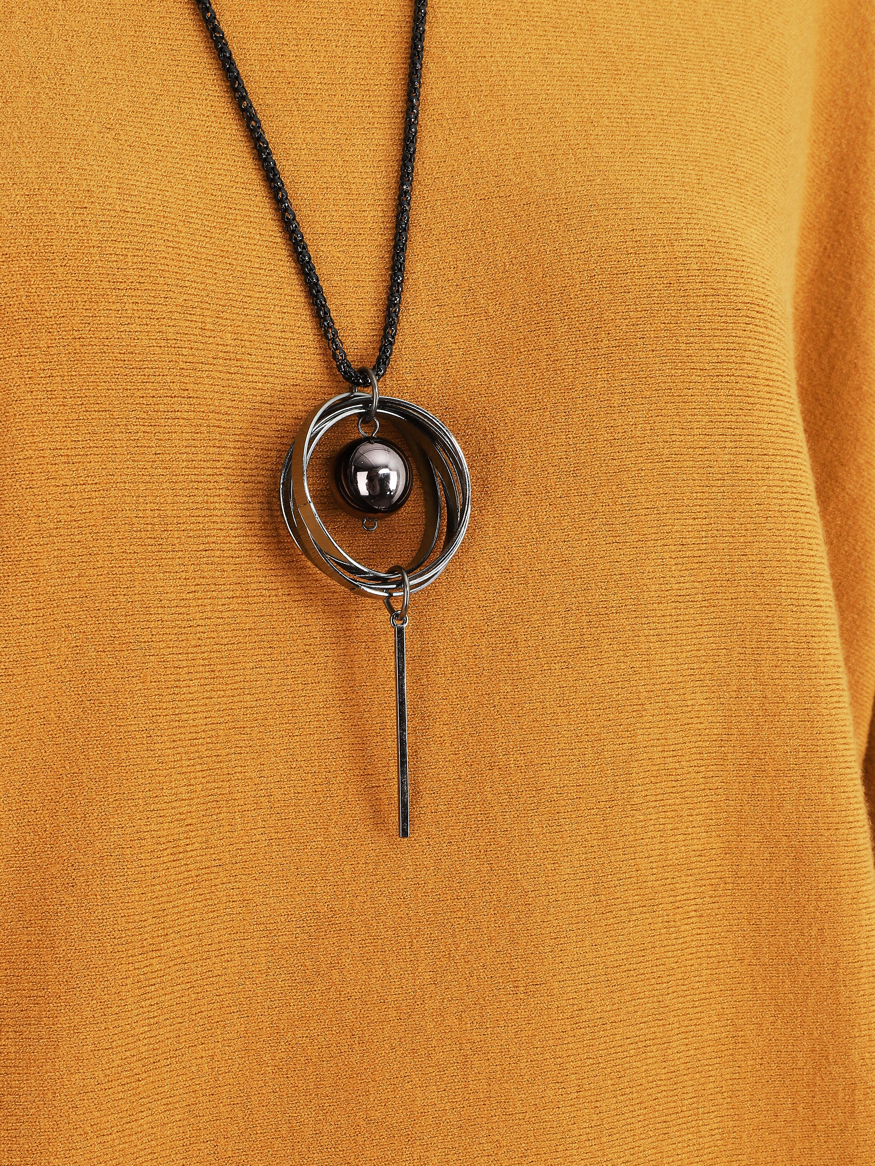 Pull ample à poignets boutonnés - Safran - 3