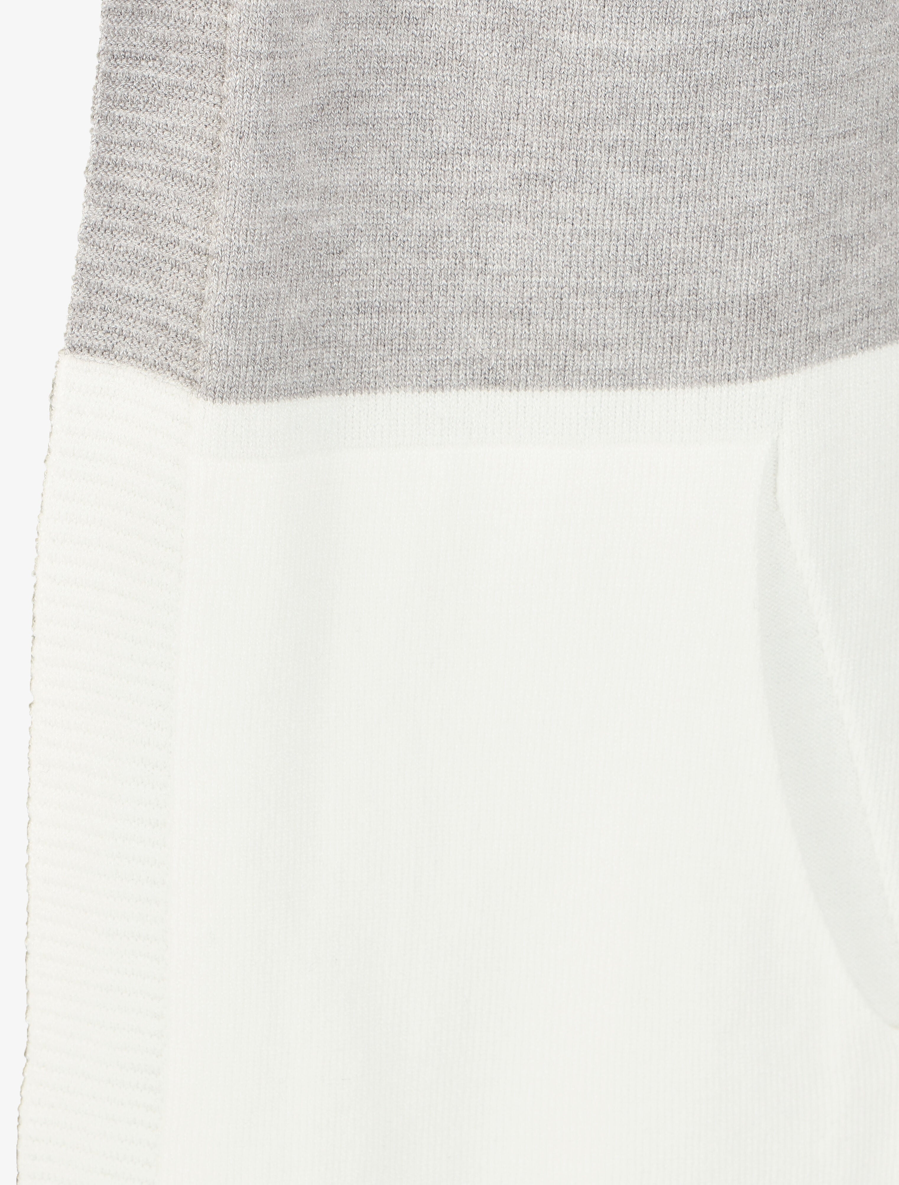 Gilet long rayé à capuche - Marine - 3